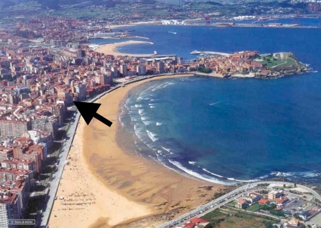 Atico Marques Playa Centro - Garaje Opcional Lejlighed Gijón Eksteriør billede