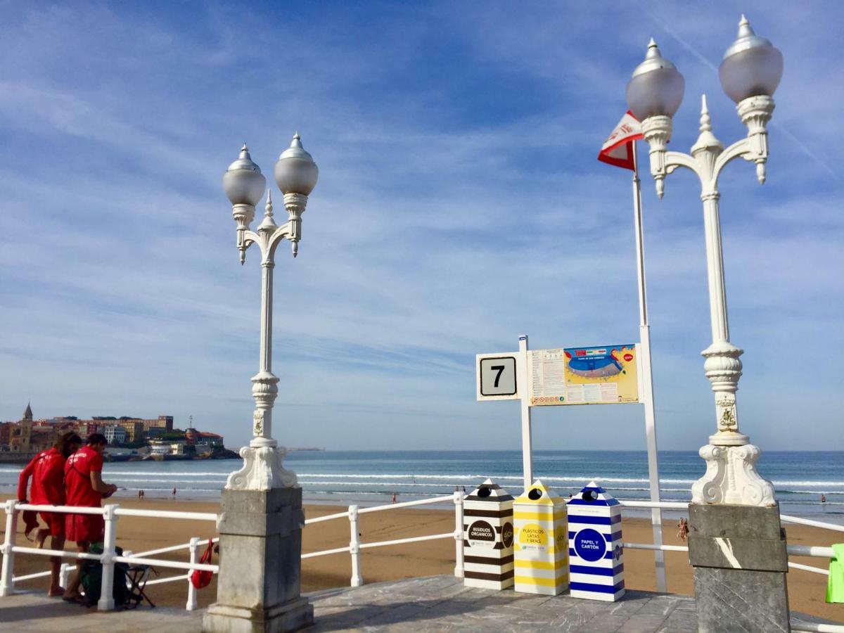 Atico Marques Playa Centro - Garaje Opcional Lejlighed Gijón Eksteriør billede